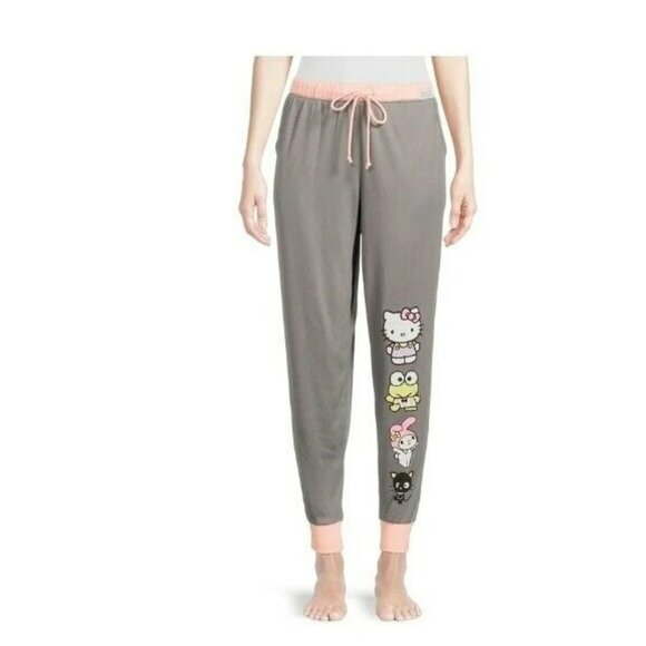 Hello Kitty And Friends Pajama Jogger Pants With Pockets Medium - Picture 1 of 8